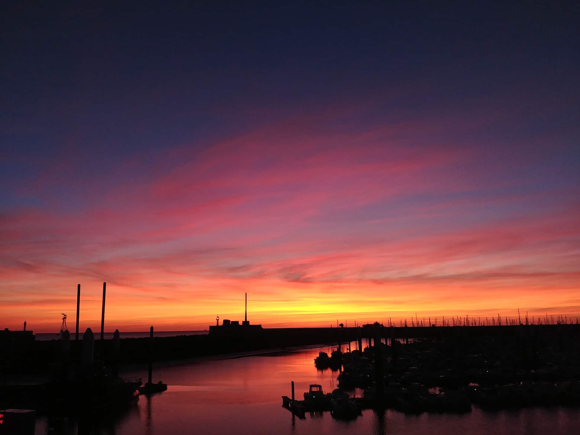 Le Havre Sonnenuntergang