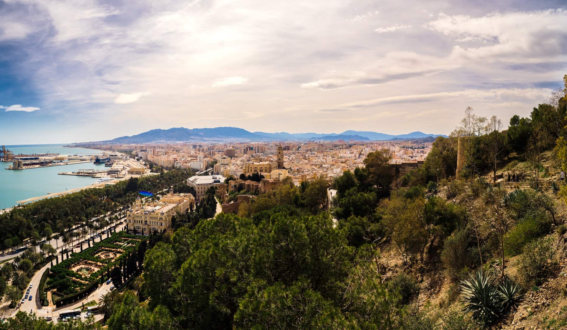 Überblick über Malaga